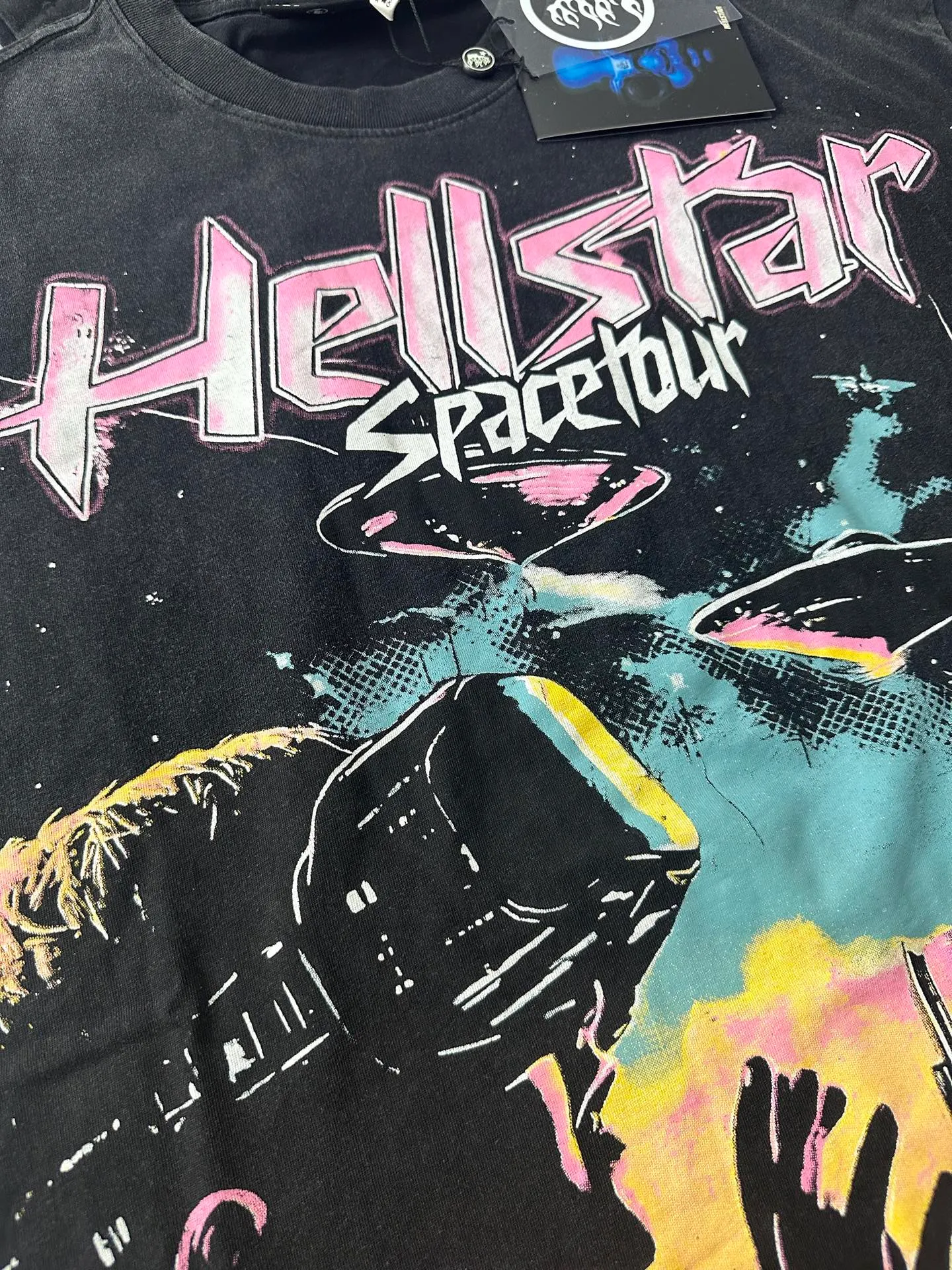 959# I P62 In Stock Hellstar T （fabric):32 250 Sizes（size）：S-M- L- X L （colour）： Black
